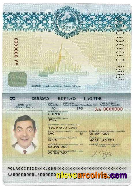 Laos passport